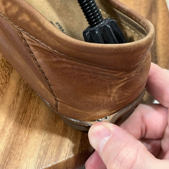 Born Mens Allan Brown Leather Opanka Hand Crafted Slip On Driving Loafer Sz 13 - Picture 9 of 11